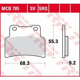 TRW KH432 Brake Pads Aprilia / Yamaha 125-900cc 07->