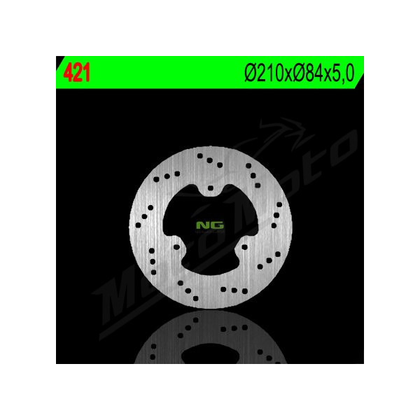 NG BRAKES Galinis fiksuotas stabdžių diskas 210mm Yamaha FZ / FZR / RZ / SDR 200-660cc 87-01