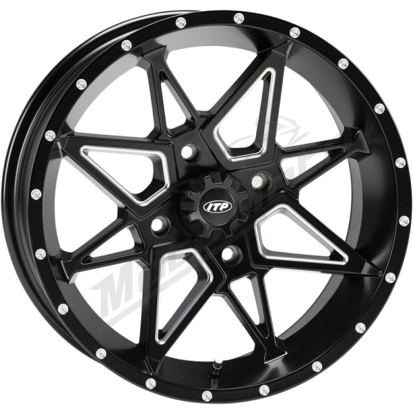 ITP Tornado Wheel R14x7 4/137 5+2 Black Matte