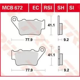 TRW SI Series Sindered Off-Road Brake Pads GasGas / Husaberg / Husqvarna / KTM / TM Racing / Yamaha 80-990cc 93-22