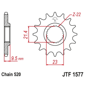 Front sprocket JTF1577