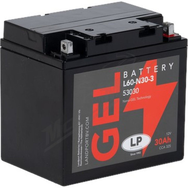Landport gel battery G60-N30L-A (MG L60-N30-3) 12V 30AH