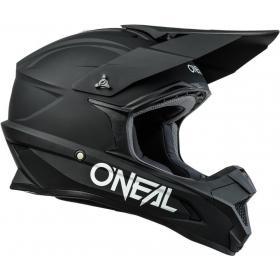 ONEAL 1Series Solid black matt motocross helmet