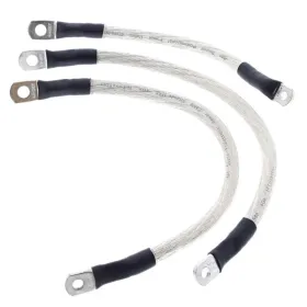 ALL BALLS Battery Cable Kit - Black 200-330mm Harley Davidson FLHR / FLHRI / FLHTCU / FLHX 1340-1800 93-08