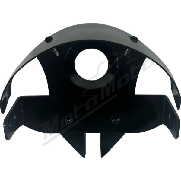 CUSTOM DYNAMICS Shark Demon® Performance LED Pedestal Mount Headlight Harley Davidson FLSTC / FXCWC 883-1800cc 99-22