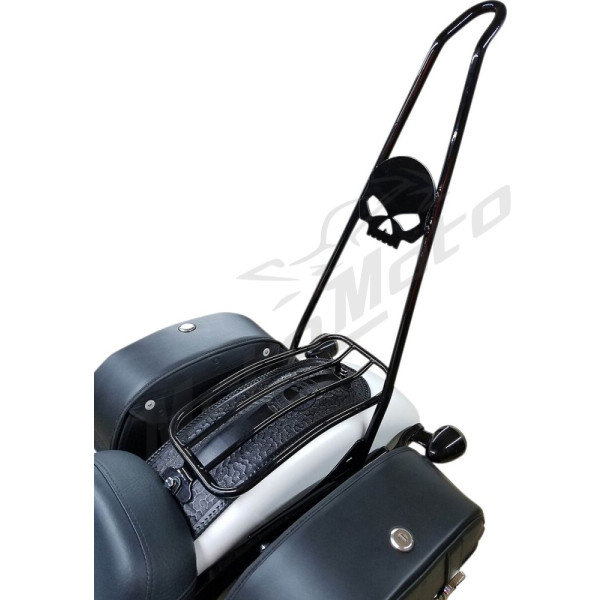 MOTHERWELL Luggage Rack Black Gloss Harley Davidson FXDLS / FXLRS / FXLRST 1800/1923 16-24