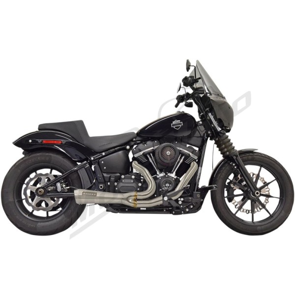 BASSANI XHAUST The Ripper Short Road Rage 2-into-1 Exhaust System Harley Davidson 1750-1923cc 2018-2024