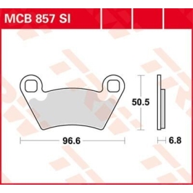 TRW SI Series Sindered Off-Road Brake Pads Polaris Ranger / Ranger RZR 700-900cc 06-14