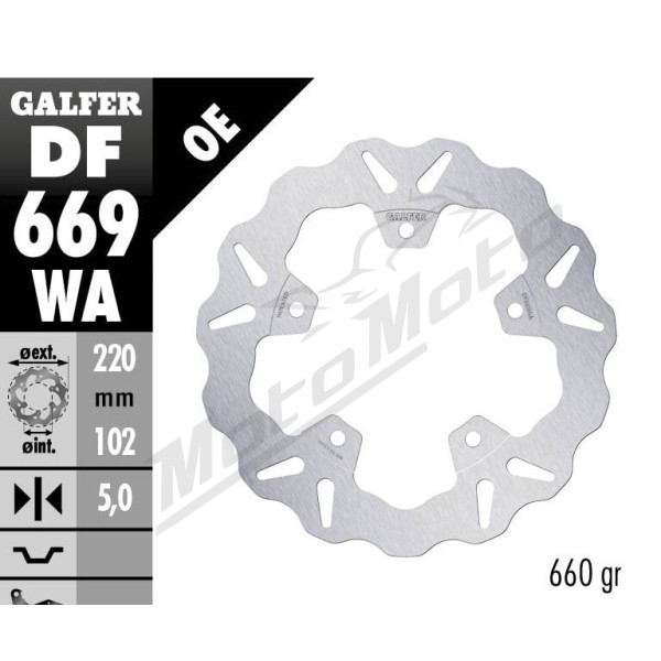 GALFER Wave® Rear Brake Rotor Aprilia RSV4 / Tuono V4 1000-1100cc 09-24
