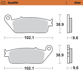 MOTO-MASTER Roadpro Rear Brake Pads Honda / Indian / Triumph / Victory 900-1500 88-26 