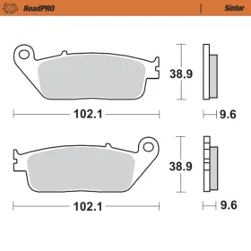 MOTO-MASTER Roadpro Rear Brake Pads Honda / Indian / Triumph / Victory 900-1500 88-26 