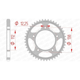 AFAM Steel Standard Rear Sprocket 525 38-47 teeth