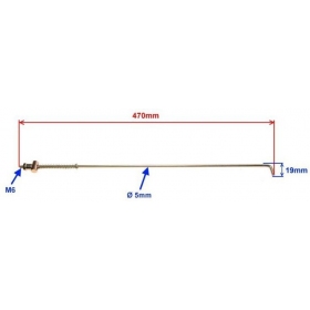 Rear brakes rod SHINERAY XY125-10D 470mm