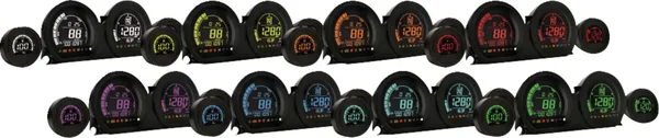 KOSO NORTH AMERICA HD-03 - Four-Piece LCD Gauge Kit Harley Davidson FLHTK / FLHX / FLHXS / FLHXSE / FLHXST 1690-1977cc 14-24