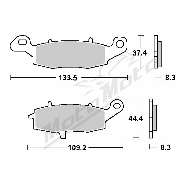 Sbs brake pads kh231 track and sport sinter Kawasaki / Suzuki 400-1700 95-23