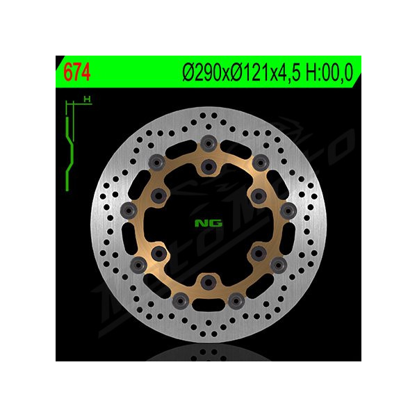 NG BRAKES Front Floating Brake Disc 290mm Suzuki DR 650cc 96-14