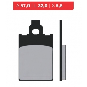 Brake pads NOVASCOOT FT3012 / MCB578 STANDARD