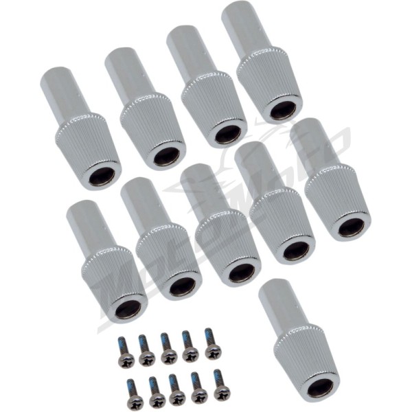 DRAG SPECIALTIES Replacement Reset Knobs 10pcs. Harley Davidson FXE / FXR / FXRD 883-1340cc 83-91