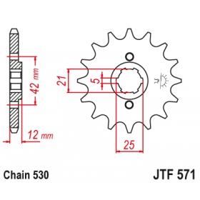 Front sprocket JTF571