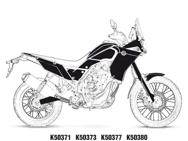 UNIRACING Grafikų komplektas Yamaha XTZ 690-700cc 19-24