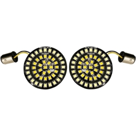 DRAG SPECIALTIES Front Dual Ring Turn Signal Inserts Harley Davidson FLSTC 1340cc 97