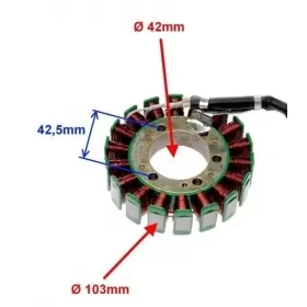Stator ignition ATV SHINERAY XY250ST-9C/E 250cc 4T