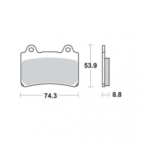 BRAKE PADS FERODO FDB662P / MCB584 STANDARD PLATINUM