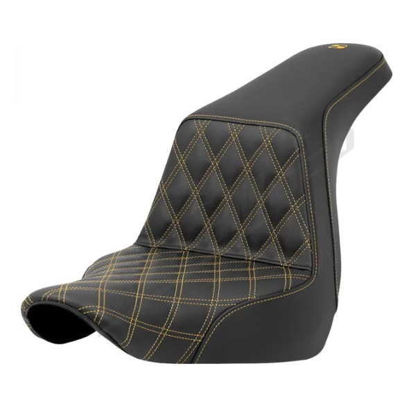 SADDLEMEN Lattice Stitch Step-Up Seat Harley Davidson FLSB / FXLR / FLXRS / FXLRST 1750-1923 18-25
