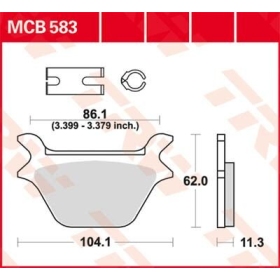 TRW All Round Sintered Metal Brake Pads Harley Davidson FLSTF / FXRS-SP / XLH 883-1340cc 87-99