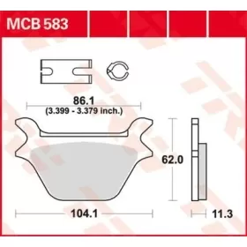 TRW All Round Sintered Metal Brake Pads Harley Davidson FLSTF / FXRS-SP / XLH 883-1340cc 87-99