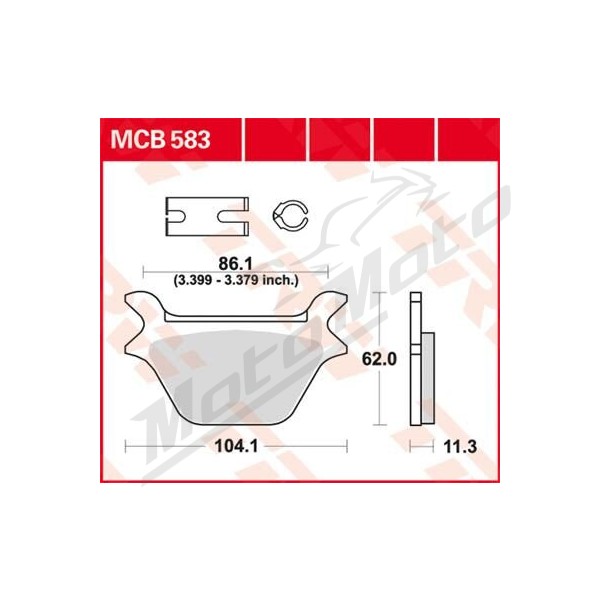 TRW All Round Sintered Metal Brake Pads Harley Davidson FLSTF / FXRS-SP / XLH 883-1340cc 87-99