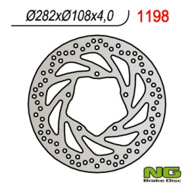 NG Priekinis fiksuotas stabdžių diskas 282X106X4mm Yamaha FZ6 / MT-03 / XT / XTZ 600-660cc 04-16