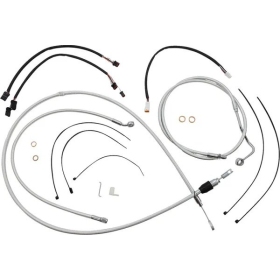 MAGNUM SHIELDING Sterling Chromite Cables / Lines Kit 30.5/35.5cm Harely Davidson FLHR 1750 21-22