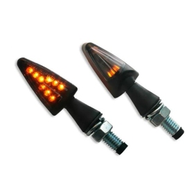 PARTS UNLIMITED Universal Smoked Turn Signals 2pcs