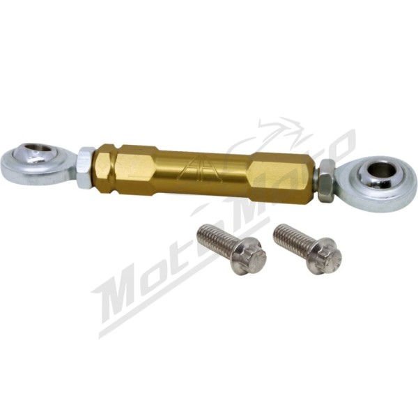 ALLOY ART Competition Adjustable Front Stabilizer Link Harley Davidson FL 1584-1977cc 09-25 Gold