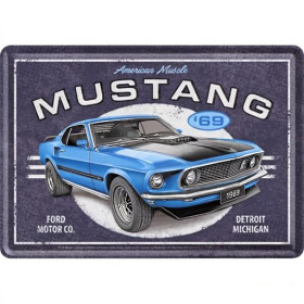 Post Card Mustang 14x10cm
