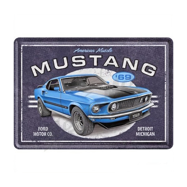 Post Card Mustang 14x10cm