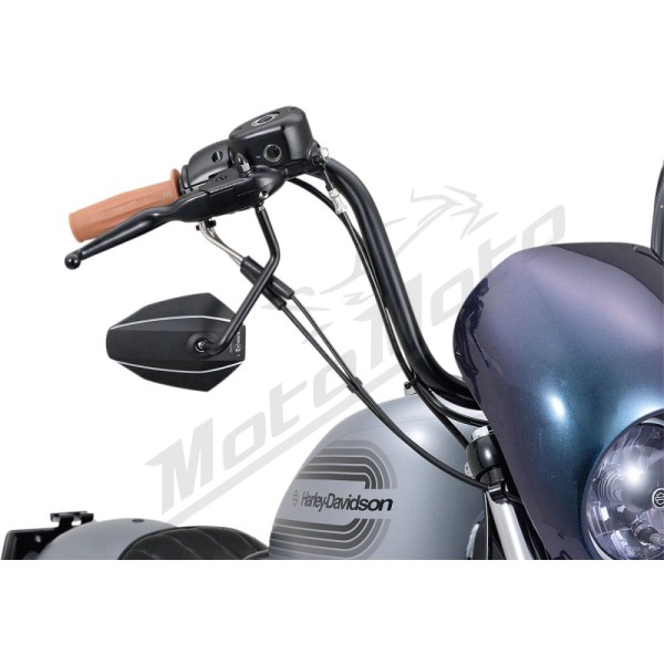 DAYTONA D-MIRROR-7 ROD Universal black mirror M10 1pc