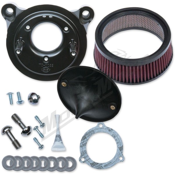 S&S CYCLE Super Stock™ Stealth Air Cleaner Kit Harley Davidson FLHR / FLHRC / FLHRXS 1584-1800cc 08-17