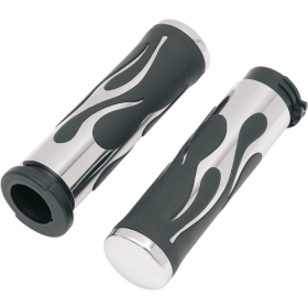 DRAG SPECIALTIES Flamed Grips ​​​​​​​Harley Davidson FLDE / FLFB / FLFBS / FLHC / FLHCS / FLHR 1450-1923cc 08-24