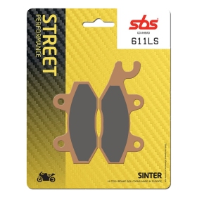 Sbs stabdžių trinkelės 611LS Sintered KAWASAKI / TRIUMPH