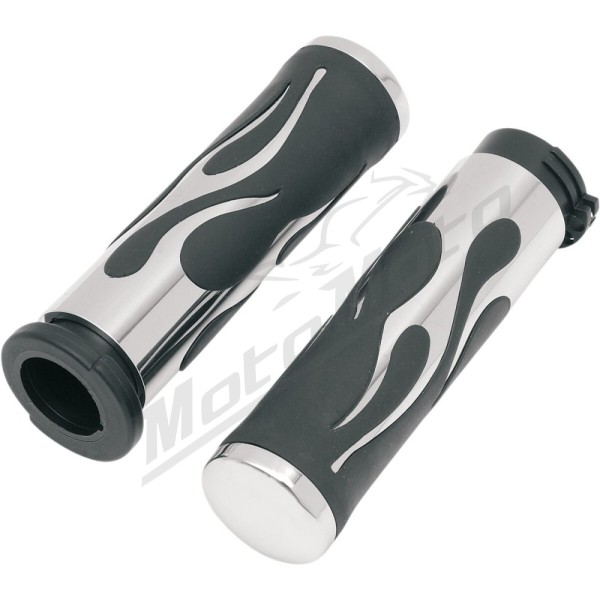 DRAG SPECIALTIES Flamed Grips ​​​​​​​Harley Davidson FLDE / FLFB / FLFBS / FLHC / FLHCS / FLHR 1450-1923cc 08-24