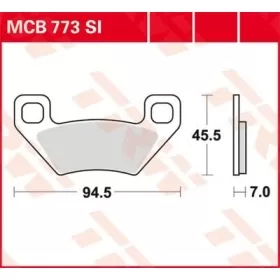 TRW SI Series Sindered Off-Road Brake Pads Arctic Cat / Kymco 250-1000cc 05-20