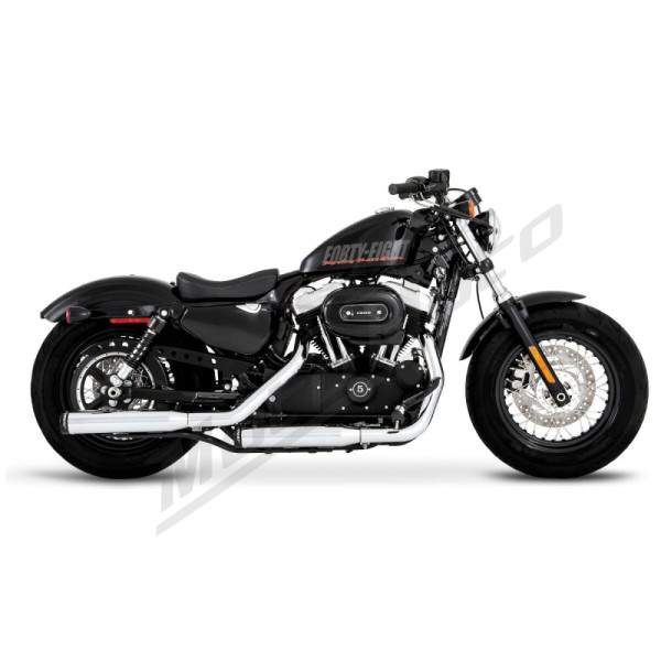 RINEHART RACING 500-0400 3" Muffler Slip-On Duals for Harley Davidson 883-1200 14-22