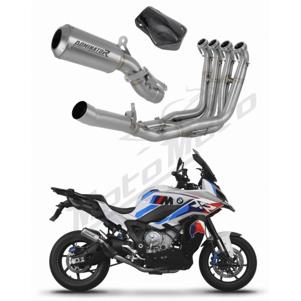 BMW M1000XR 2020-2026 Dominator Full Exhaust System Collector Silencer GPS + dB killer