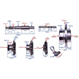 Transmission / Gearbox gear set ATVS BASHAN / LONCIN / ROMET / KINGWAY 250cc