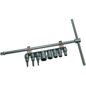 CRUZTOOLS Sliding T-Driver with 8-Piece Socket Set