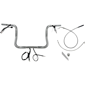 FAT BAGGERS INC. Round Top Handlebar Kit Chrome 91.5x30.5cm Harley Davidson FLHLT / FLHX / FLHXL / FLHXSE 1923-1977 23-26