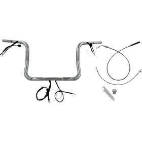 FAT BAGGERS INC. Round Top Handlebar Kit Chrome 91.5x30.5cm Harley Davidson FLHLT / FLHX / FLHXL / FLHXSE 1923-1977 23-26