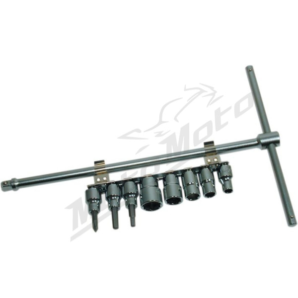 CRUZTOOLS Sliding T-Driver with 8-Piece Socket Set